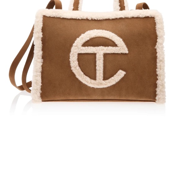 Telfar Handbags - Telfar Tan Shearling Shoulder Bag
